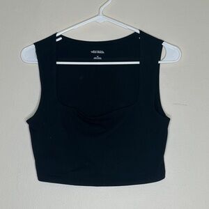 Wild Fable Sleek Black Crop Top